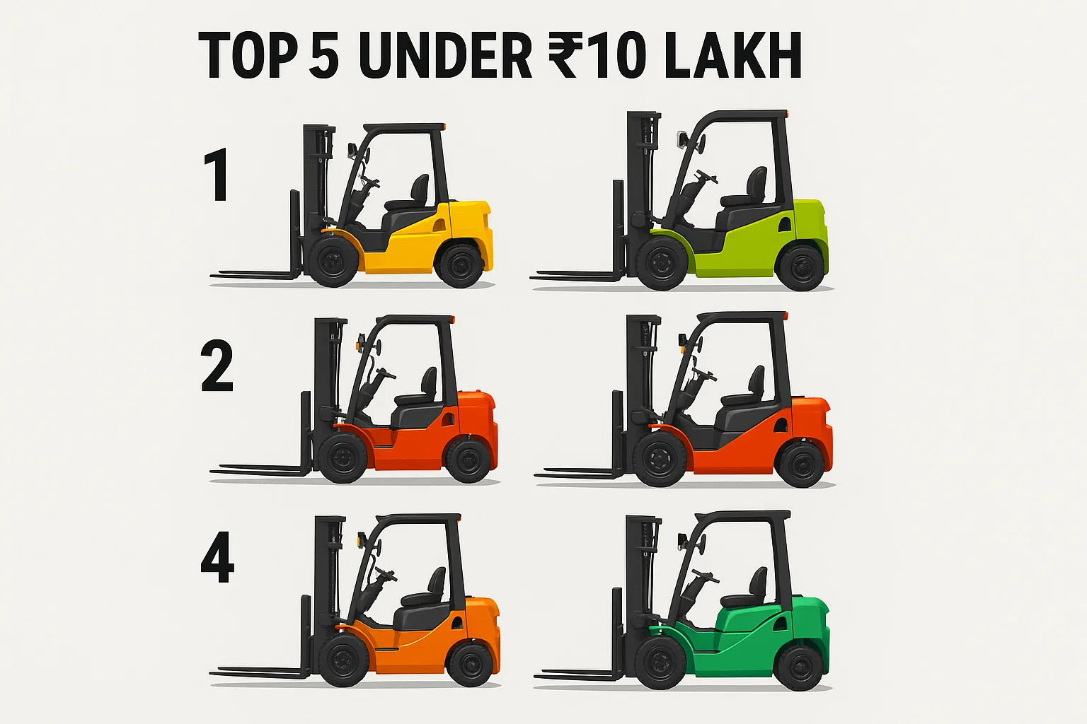 Affordable Electric Forklift India – Top 5 Under ₹10 Lakh