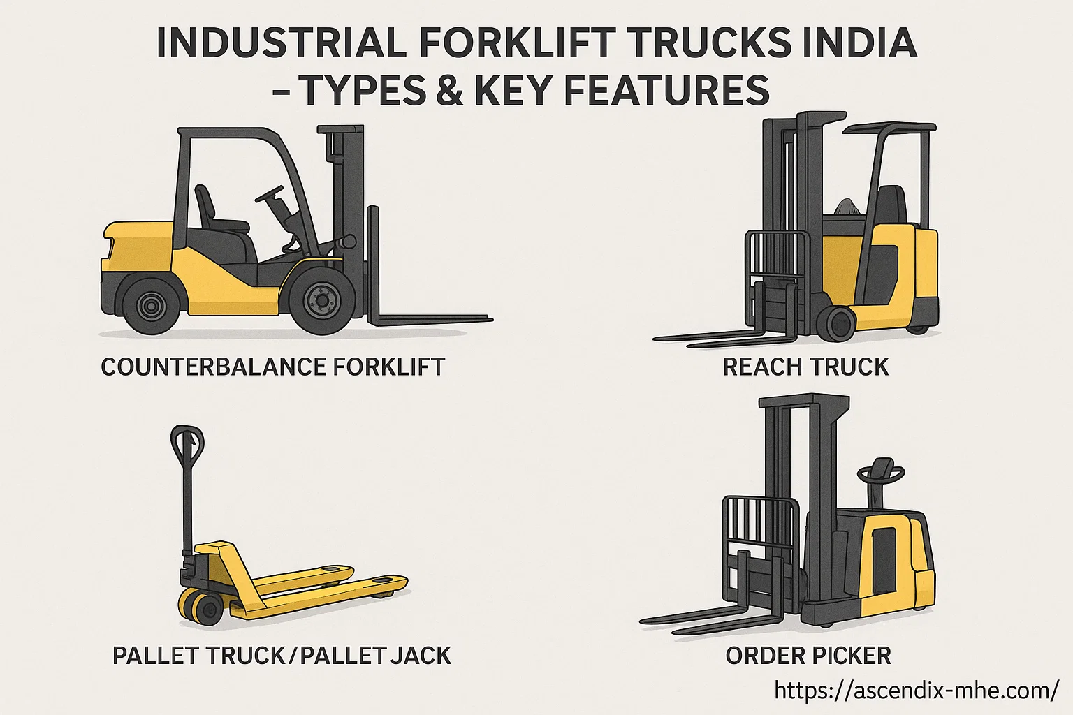 Industrial Forklift Trucks India – Types & Key Features